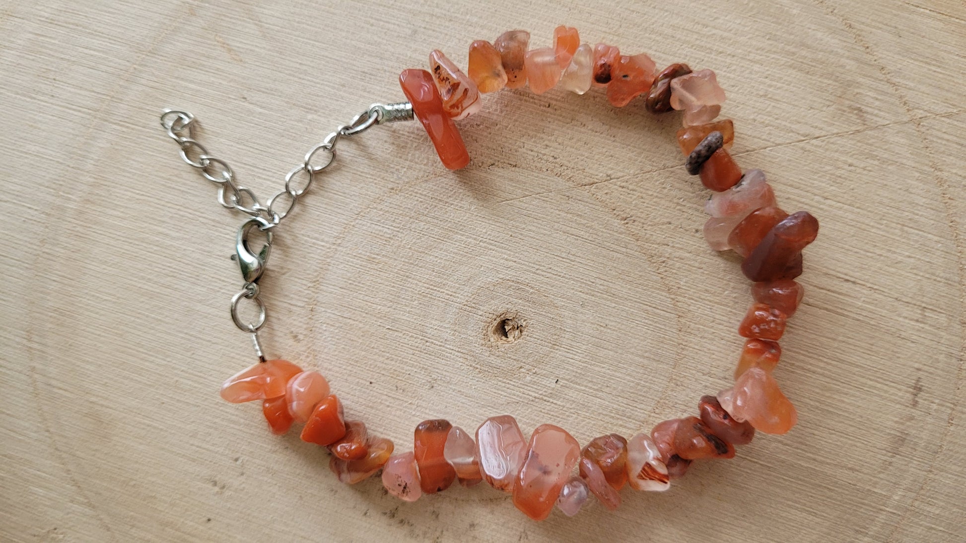 Bracelet chips en  agate