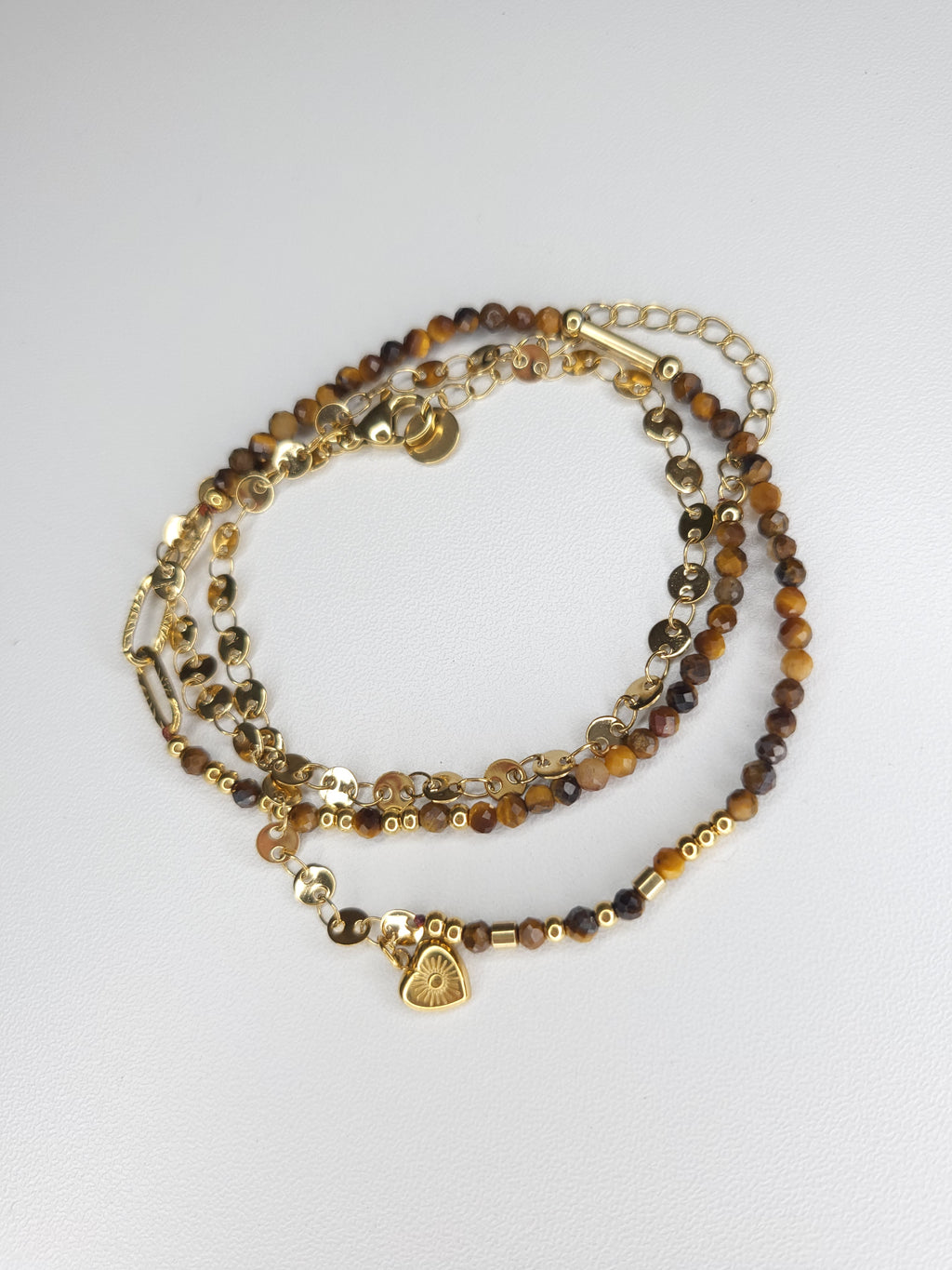 Bracelet/ collier Bali œil de tigre