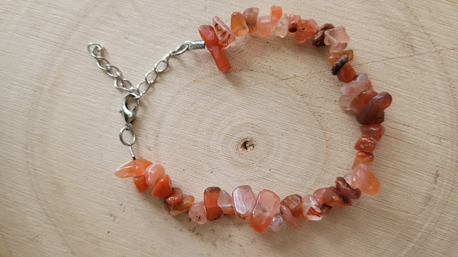 Bracelet chips en  agate