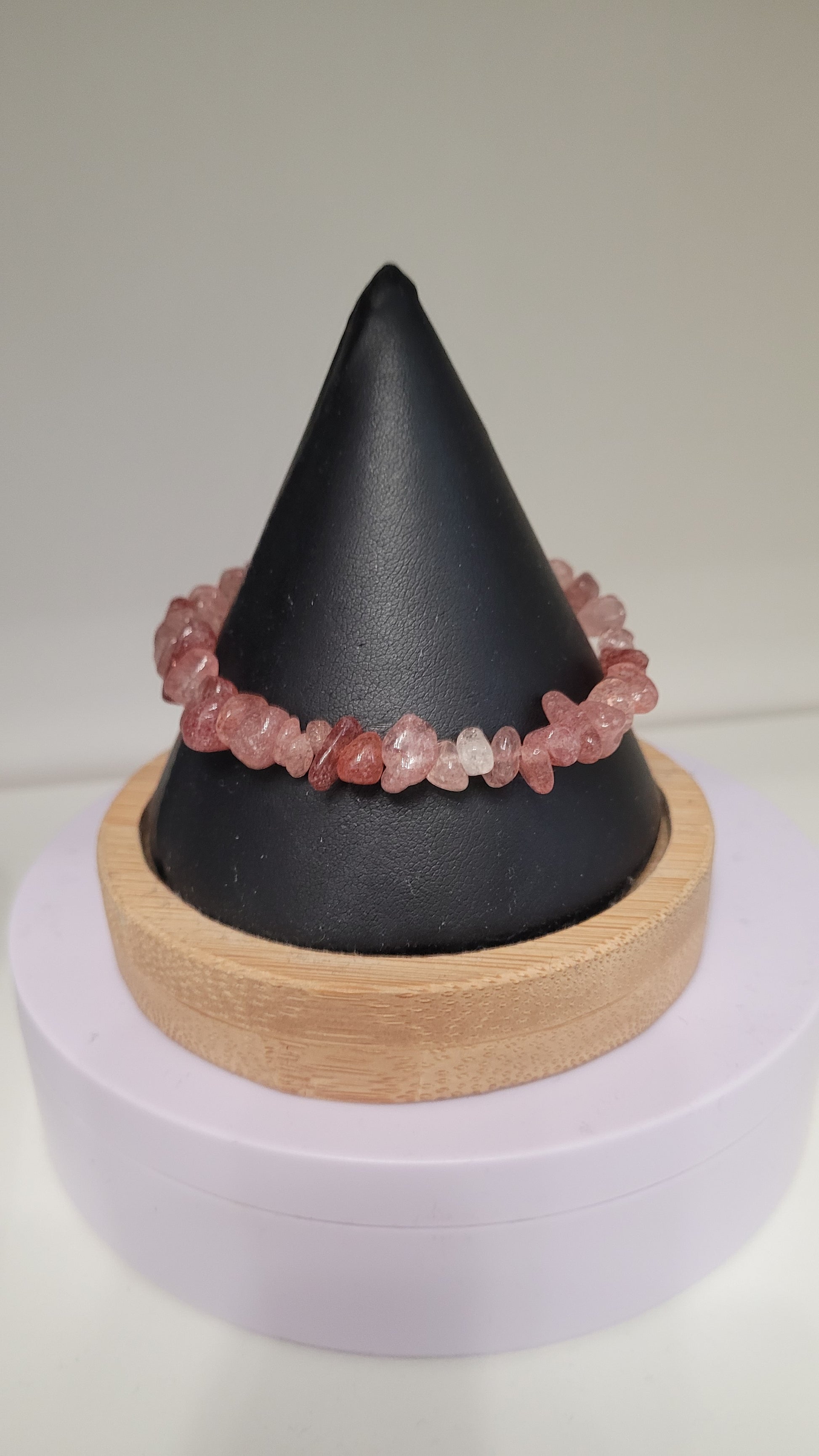 Bracelet quartz fraise