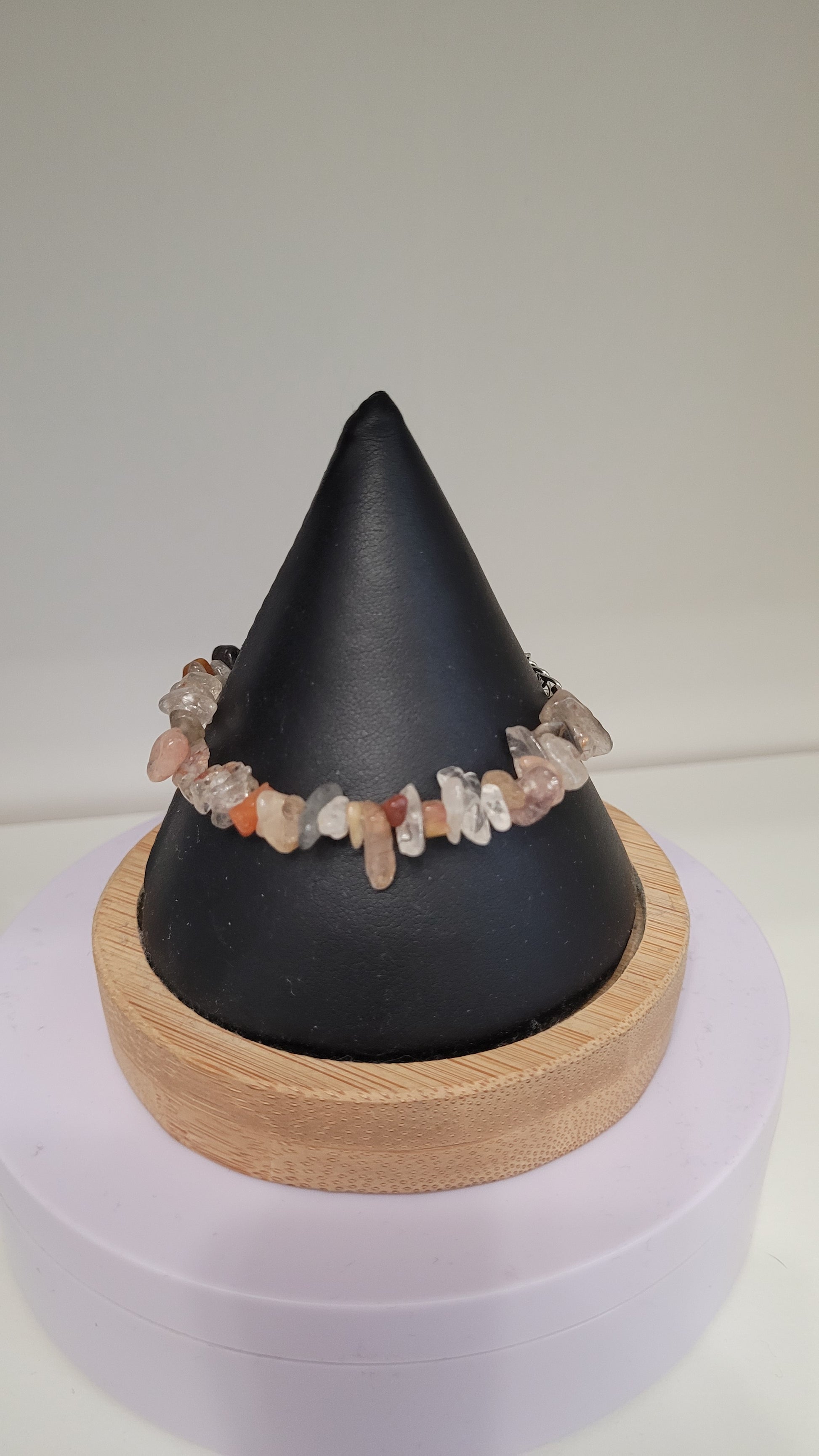 Bracelet chips quartz rutile