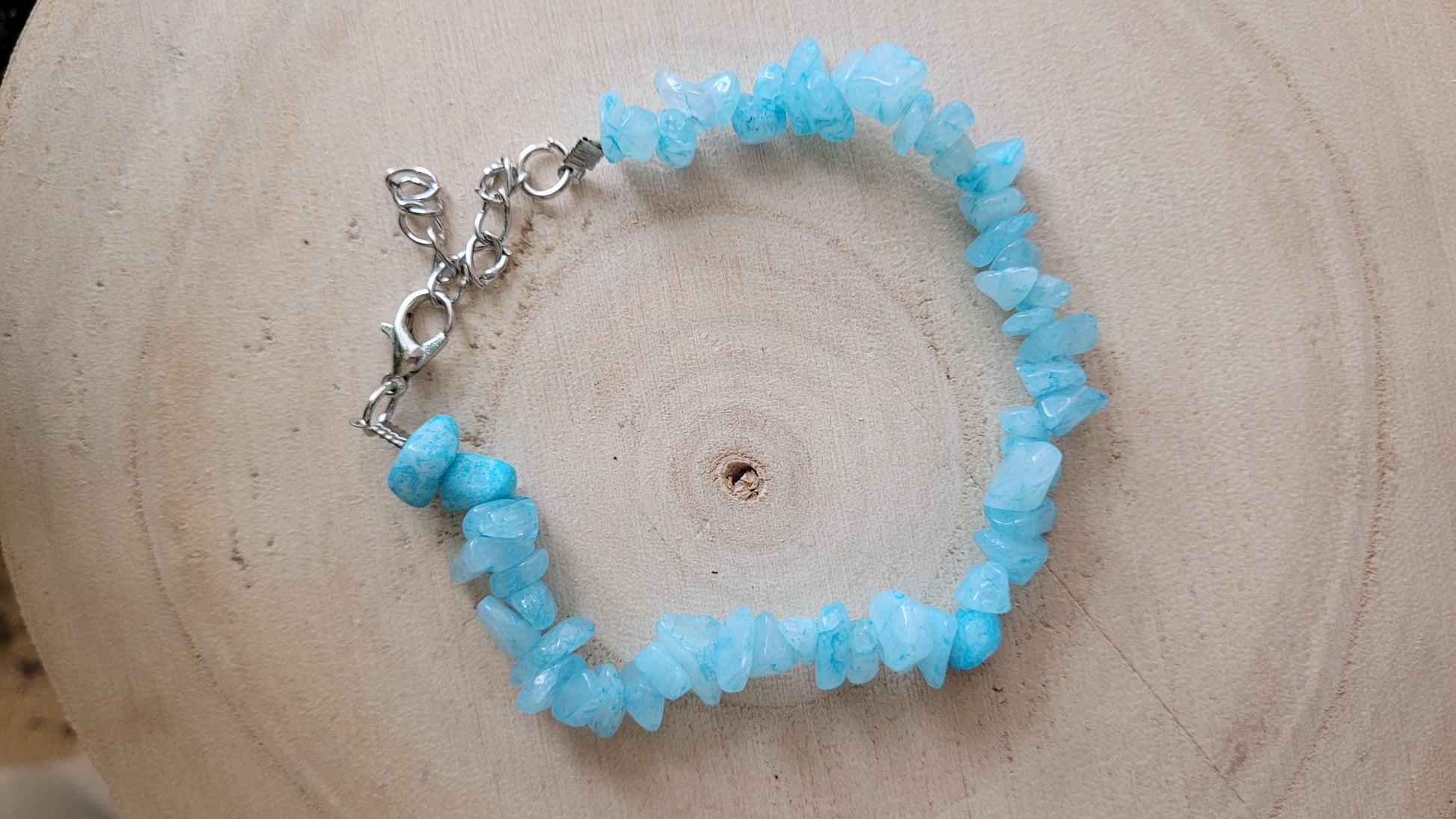 Braceler chips en aige-marine