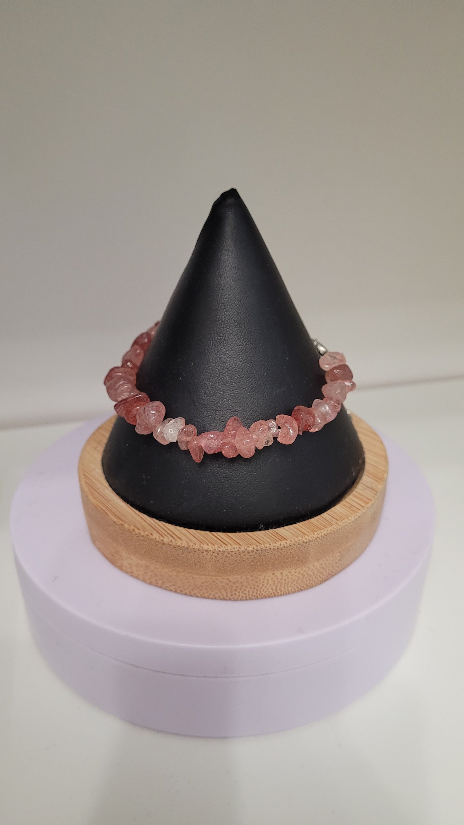 Bracelet quartz fraise
