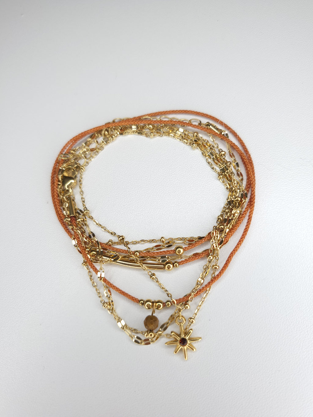 Bracelet/ collier Bali œil de tigre