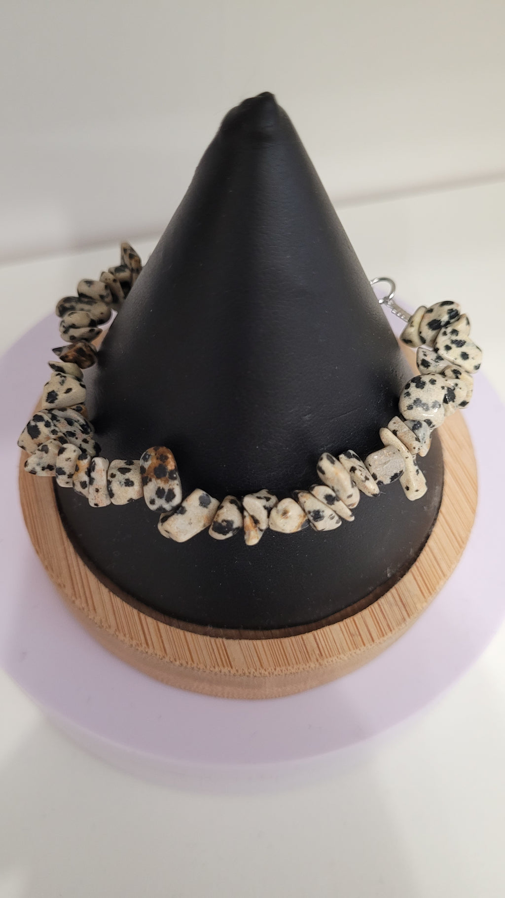 Bracelet chips en obsidienne