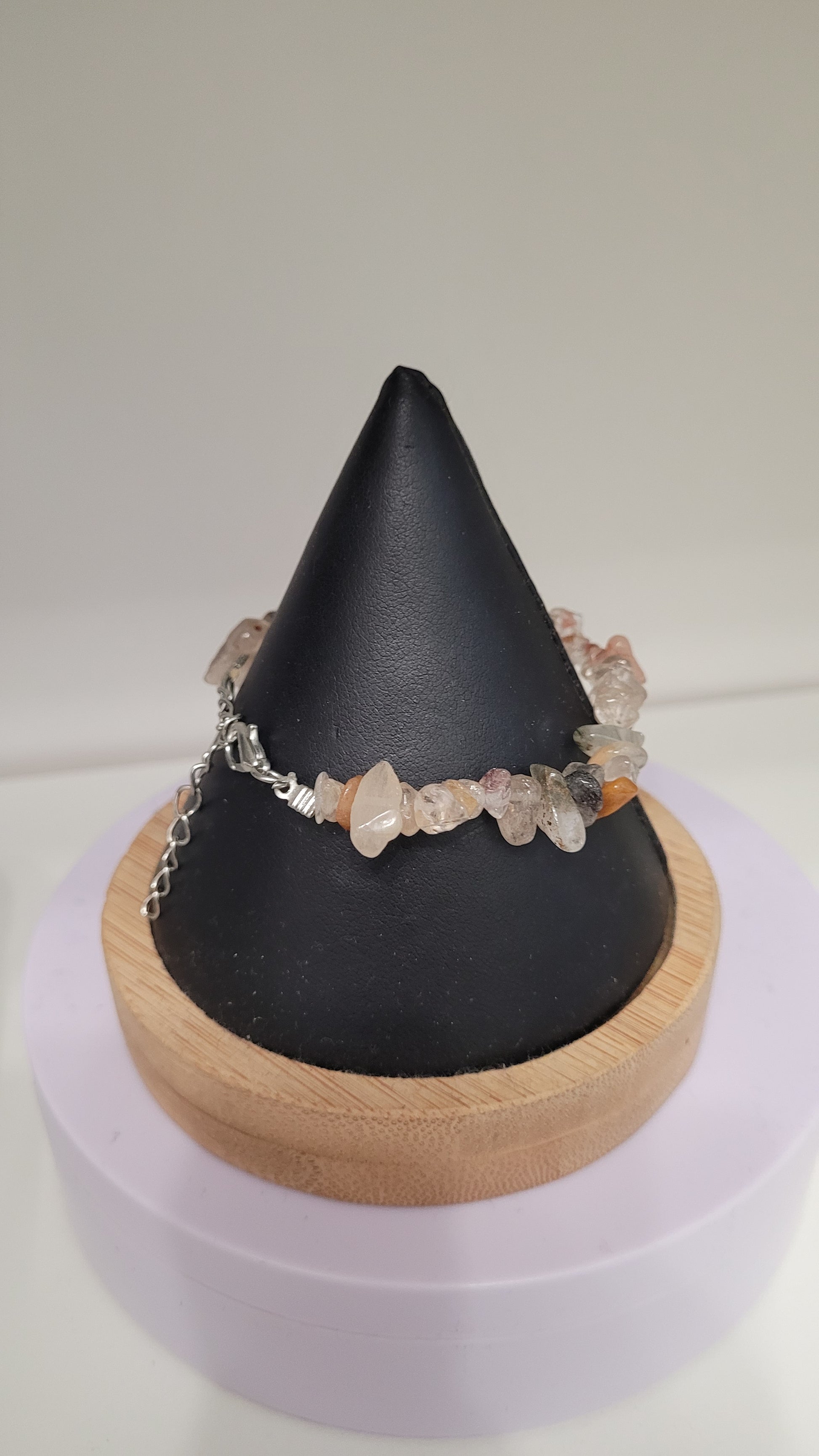Bracelet chips quartz rutile