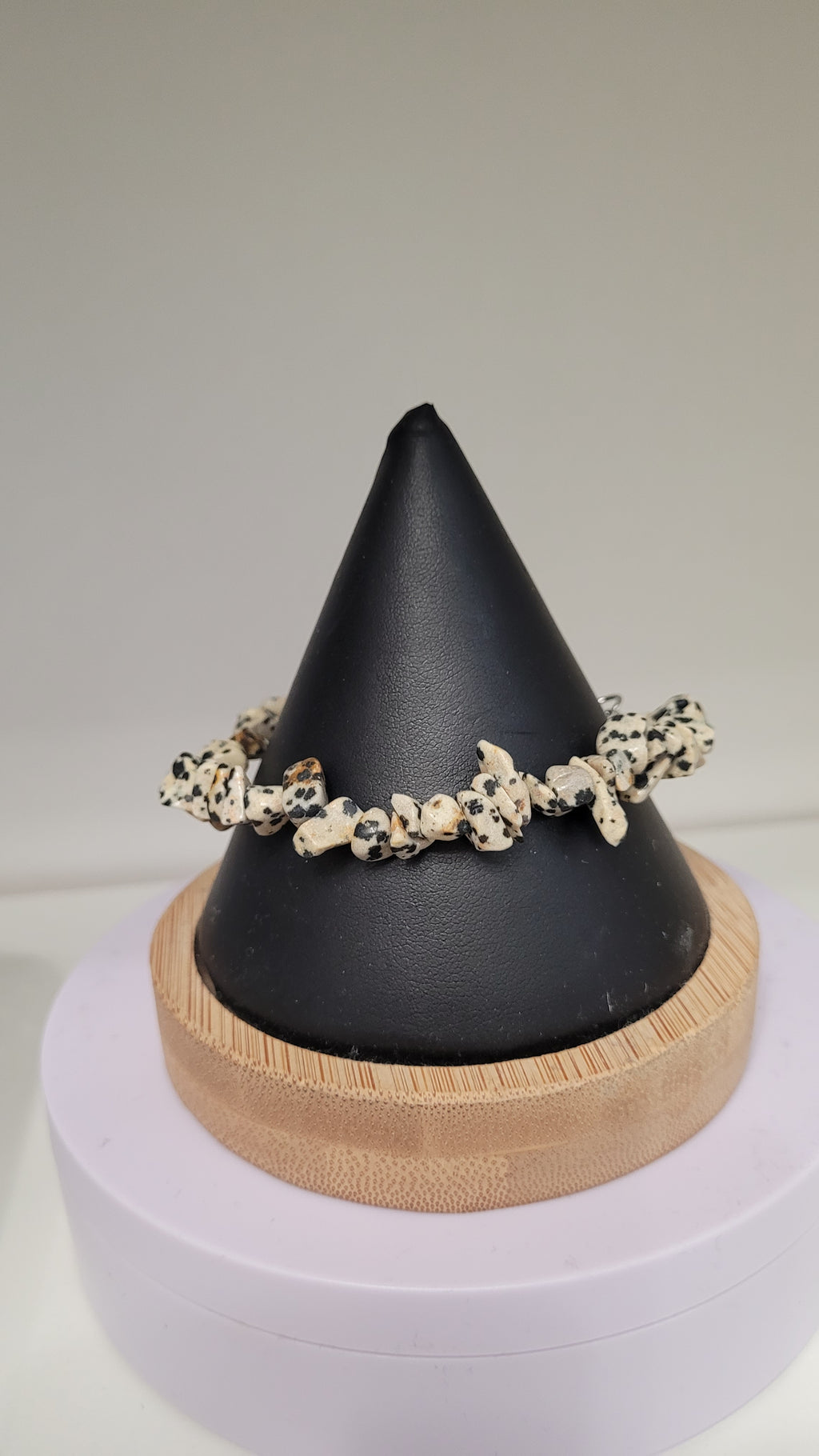 Bracelet chips en obsidienne